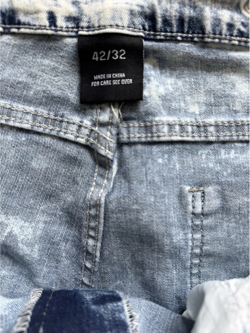 Y2K Argonaut Nation Graffiti Jeans Men’s 42x32 Streetwear Distressed Splatter